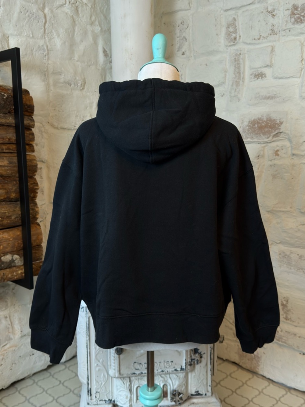 Disney | 100 Hoodie Black Embroidered Character Sweatshirt XL Oversized Cozy - Picture 4 of 6